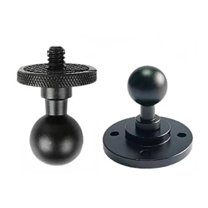Aleación de aluminio 17mm cabeza de bola 25mm/40mm adaptador de base montaje de Clip para cámara teléfono GPS conversión y arreglar accesorios de soporte de cámara