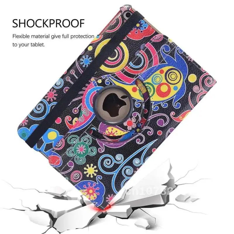 

For iPad Air 1 Air 2 Pro 9.7 - Multicolor Smart Tablet Rotating Flips 360 with Auto Wake Up Sleep Leather Stand Case cover