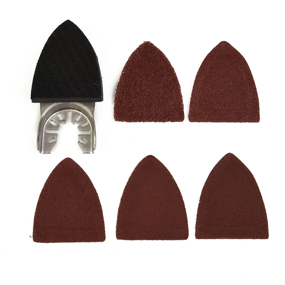 Triangular Sheets Sander 60-240 Grit Polishing Oscillating Multitool Paper Accessories Multi-Function Set Triangular