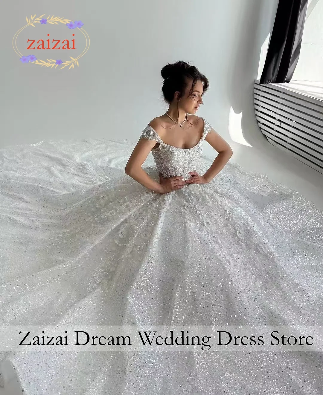 Customized Exquisite Illusion Handmade Beads Appliques Mermaid Wedding Dress Long Sleeves De Novias with Removable Skirt