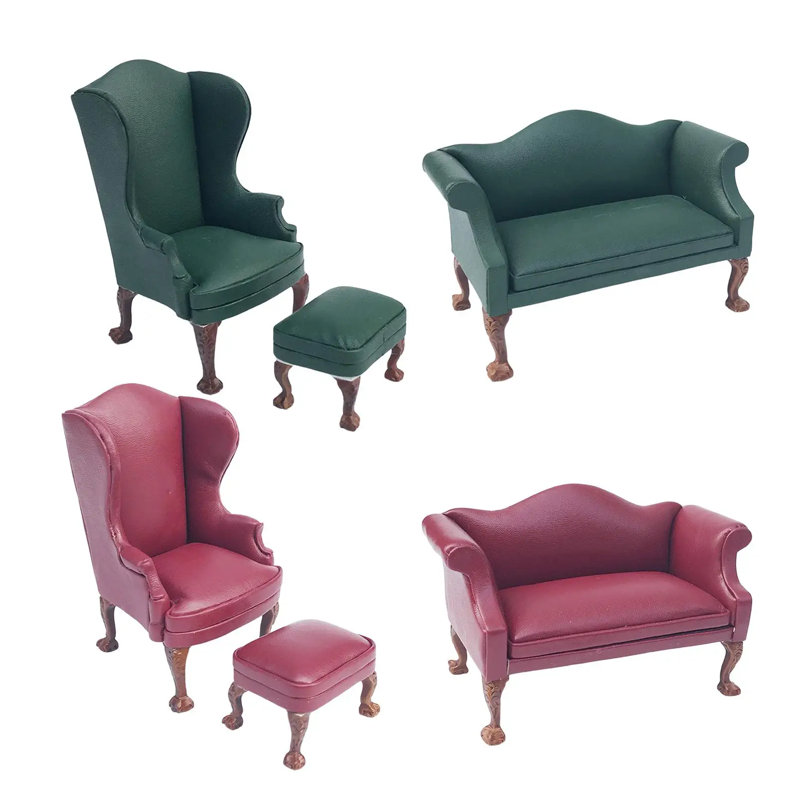 

Realistic 1/12 Scale Miniature Doll House Armchair Sofa Couch Chair Toys