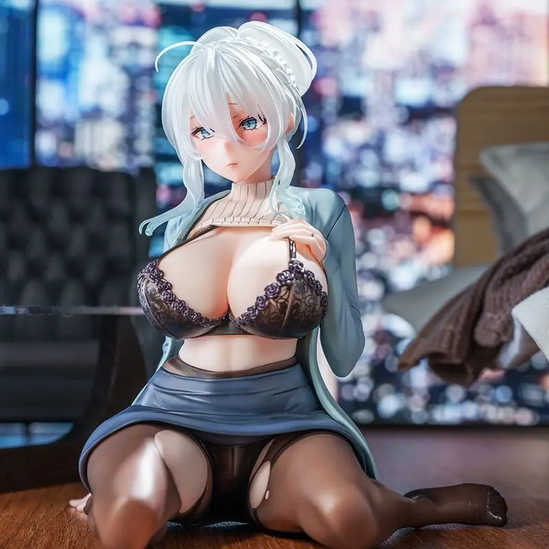 

14cm Restored Yukino Sitting Posture Figure Sexy Beauty Anime Peripheral Character Model Mifuyu Yukino Desktop Collect Gifts