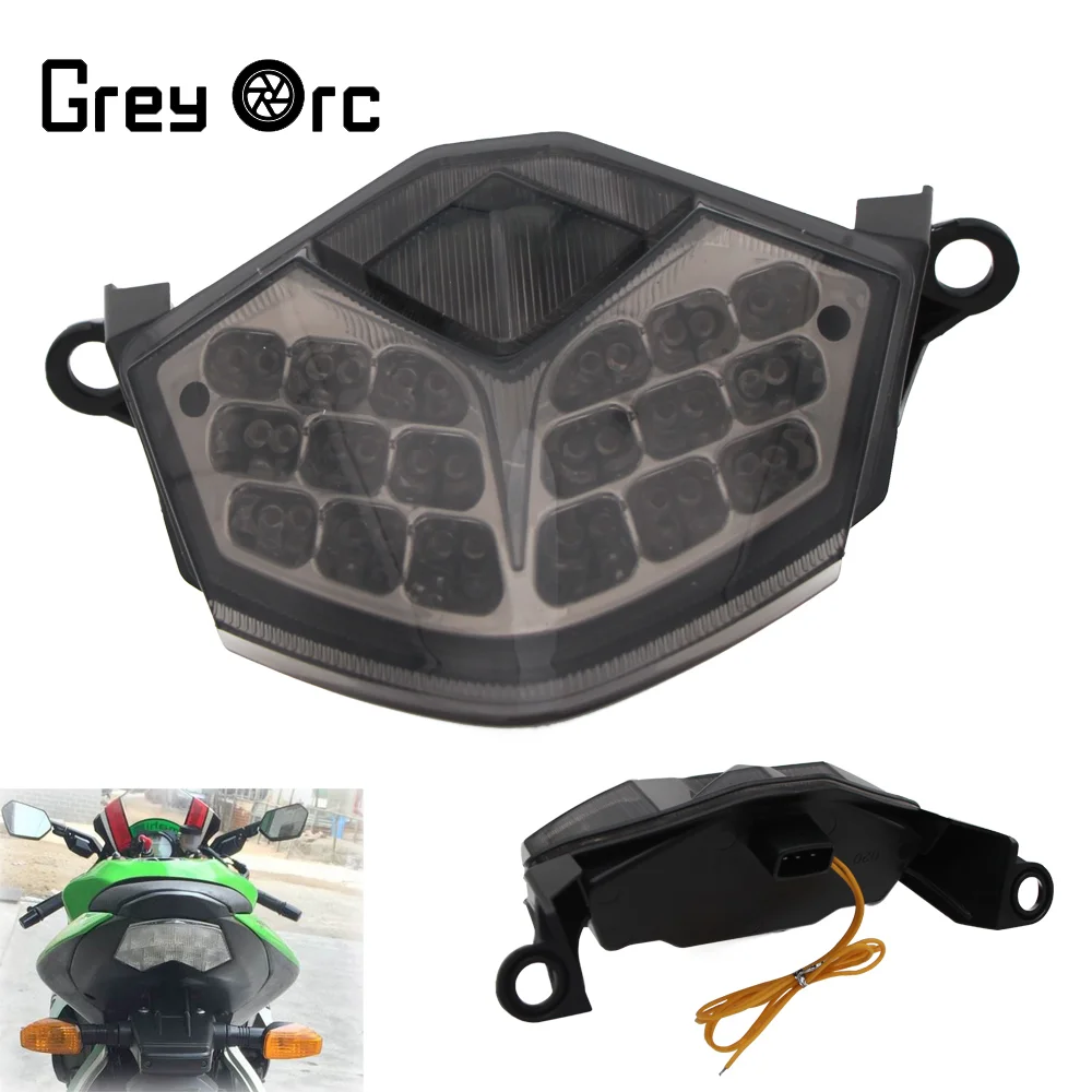 Задний фонарь для мотоцикла, светодиодный стоп-сигнал и указатели поворота для Kawasaki Z750 Z1000 2007-2009, ZX-6R ZX600 2009-2012, ZX-10R Задний фонарь для мотоцикла, светодиодный стоп-сигнал и указатели поворота для Kawasaki Z750 Z1000 2007-2009, ZX-6R ZX600 2009-2012, ZX-10R