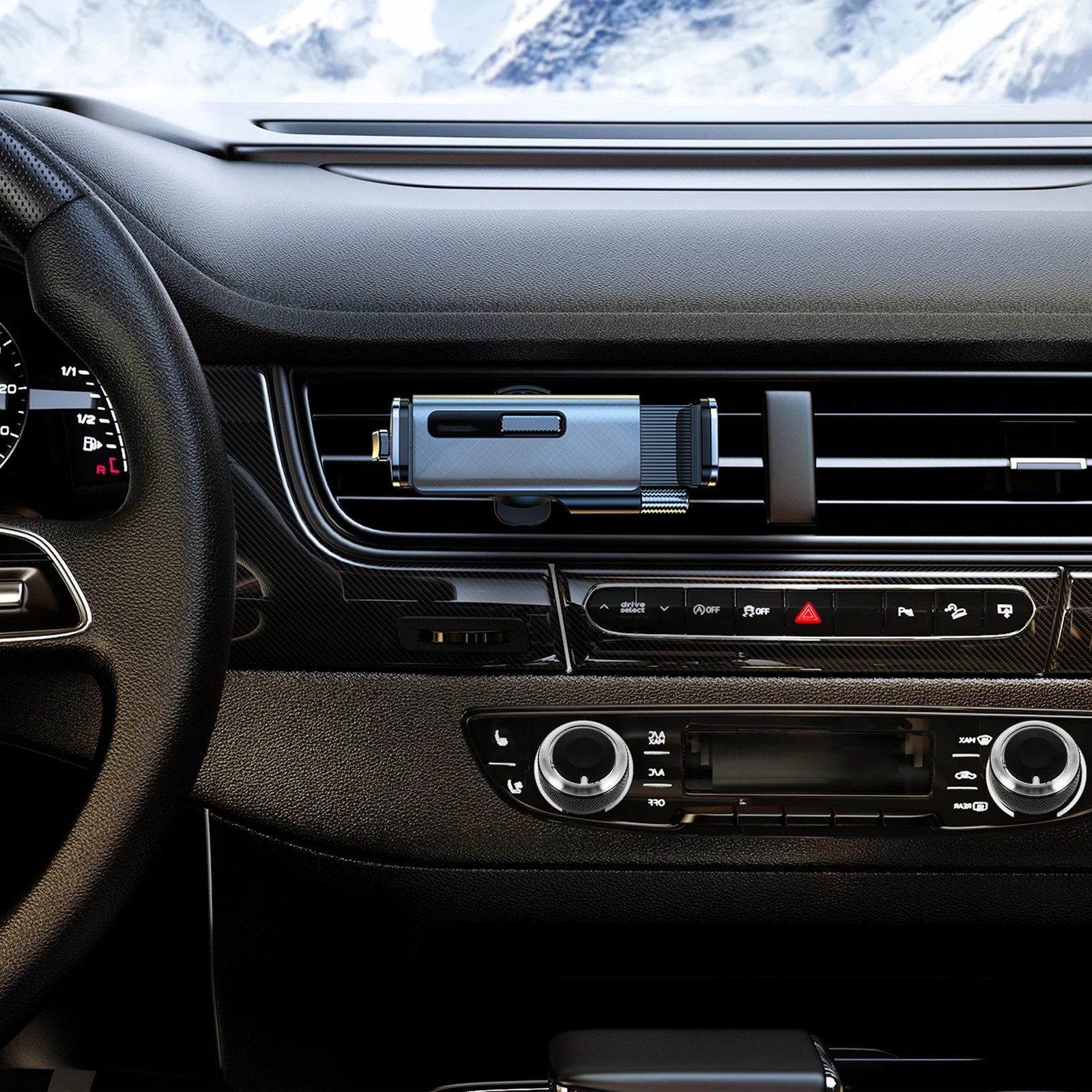 

3pcs Aluminum Alloy Air Conditioning Switch Knob Durable Rotary Control For Car Interior Accessories Vehicle A/