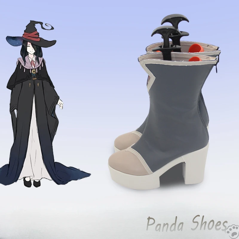 Zapatos de Cosplay de Fran, zapatos de utilería de Anime, bruja errante, el viaje de Elaina, botas para fiesta de Halloween