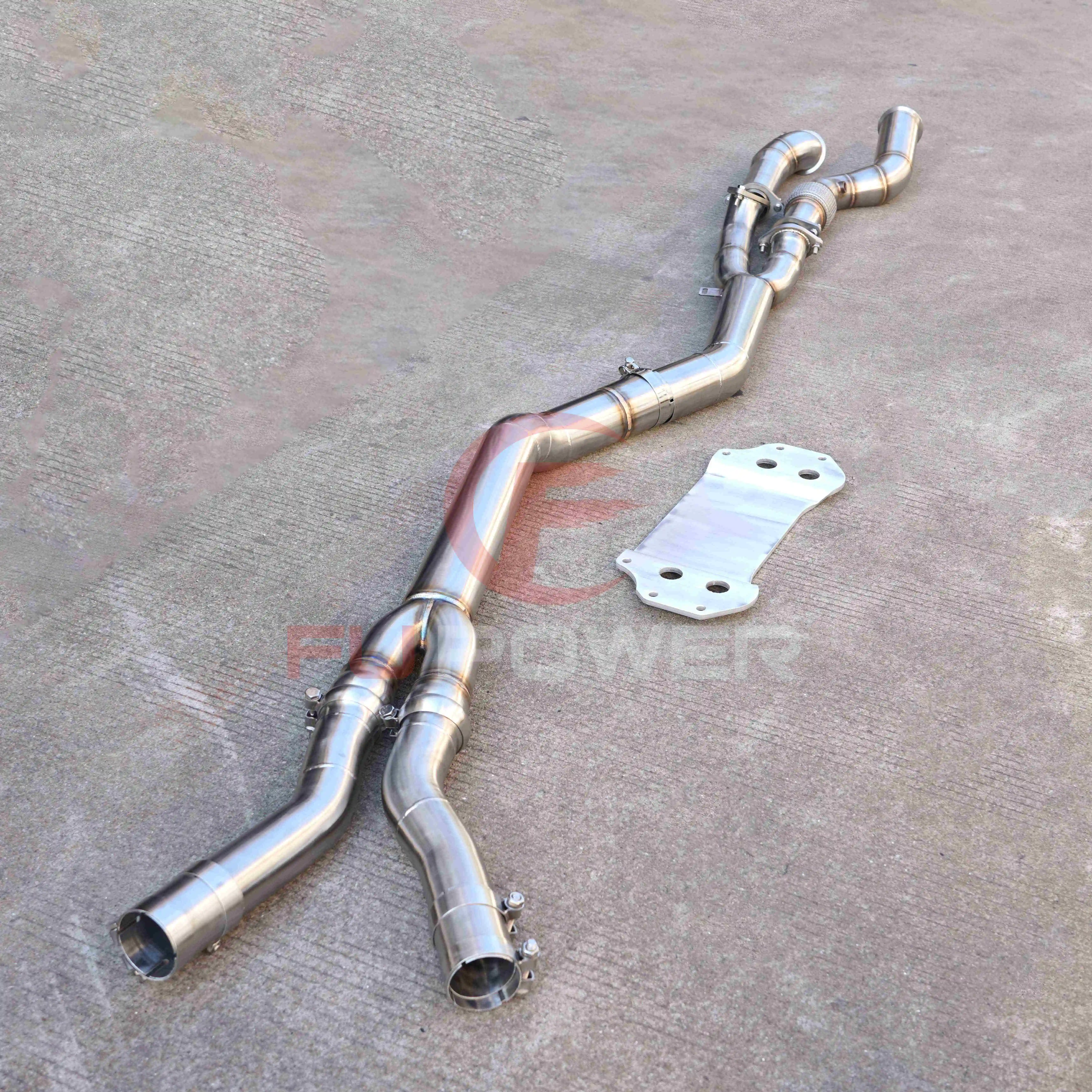 Stainless Steel Exhaust Mid pipe For BMW M3 M4 G80 G8X 3.0T 2021-2023 Car Exhaust System Mid pipe