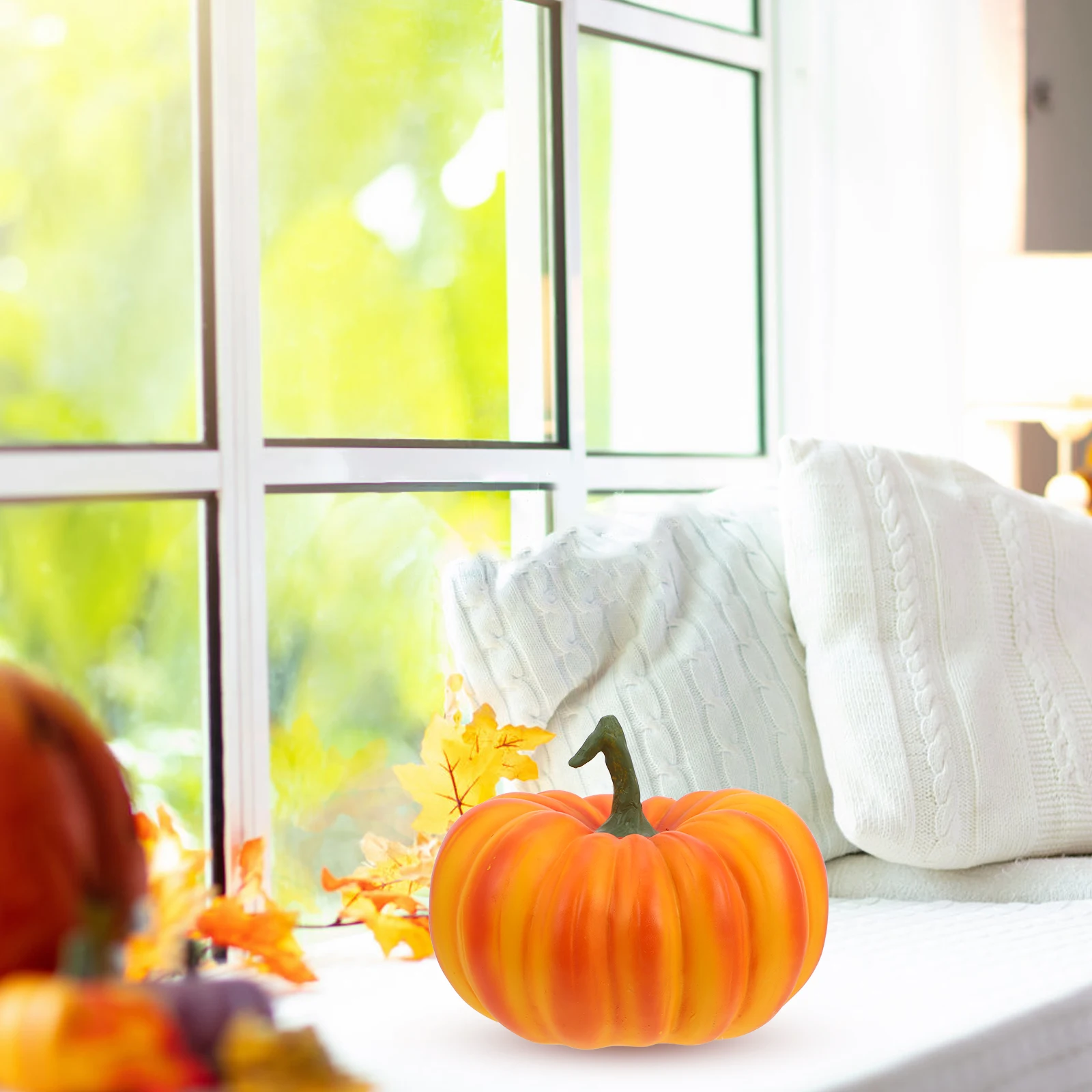 

Resin PumpkinsDecorations for Halloween Party Thanksgiving Fall Festival Home Decor Artificial Pumpkin Model Layout