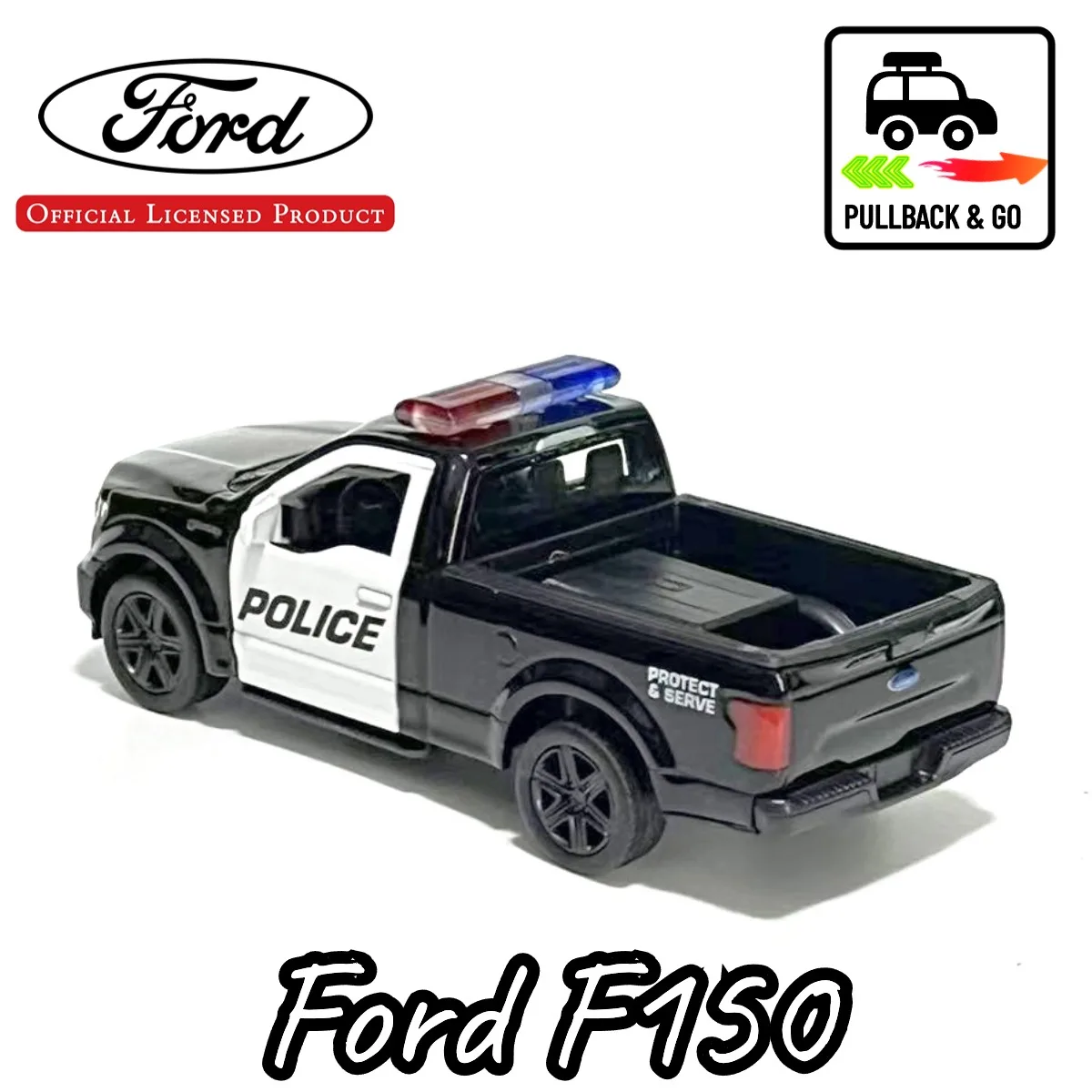 

1:36 пикап Ford F150, модель машины, полицейский автомобиль, копия механика, Официальная Лицензированная шкала, литые миниатюрные искусства, Рождественская игрушка для мальчиков