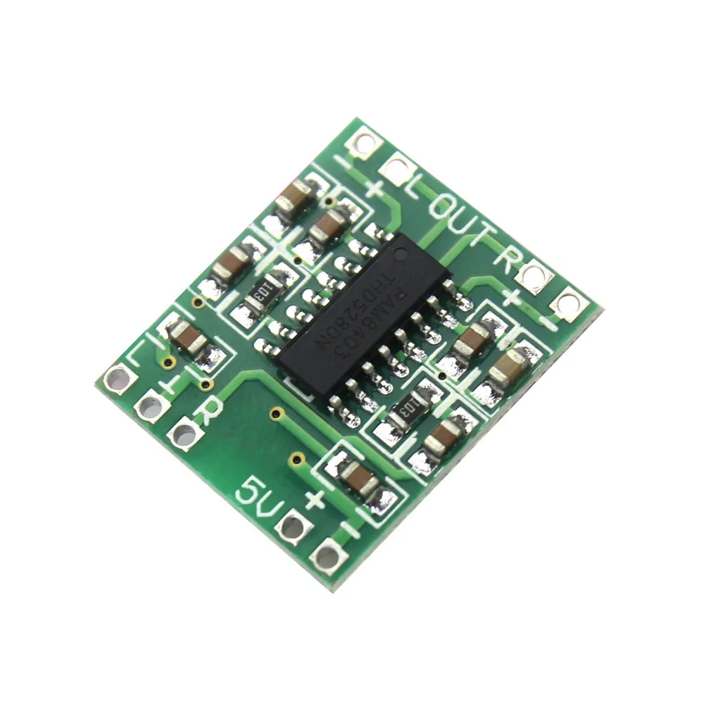 

2PCS PAM8403 3W 2 Channel Digital power Class D Audio Amplifier Board USB DC 5V