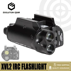 XVL2-Iluminación táctica IRC, linterna LED e IR con láser rojo e IR para caza táctica, color negro/FDE, 2024