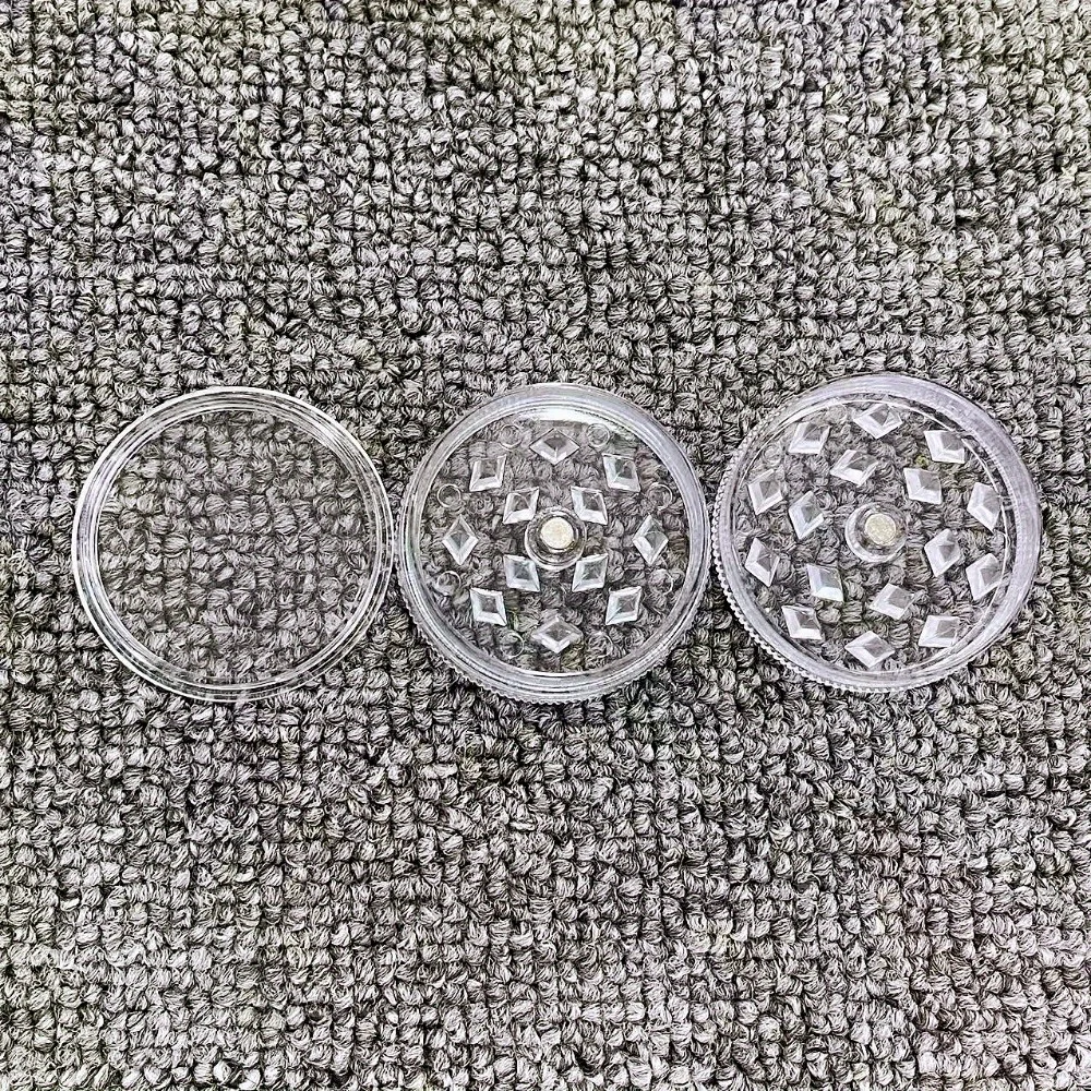 1.6 بوصة البلاستيك عشب طاحونة مطحنة 3-طبقات كسارة الملح دليل التوابل هاون مدقة التبغ الخام العشب طاحونة التدخين الملحقات #3