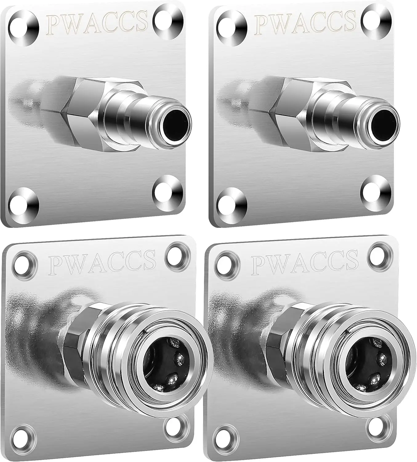 حامل مدفع إسفنجي، حامل جداري سريع التوصيل مقاس 1/4 بوصة، رف تخزين الأدوات مكون من 4 قطع لملحقات غسالة الضغط