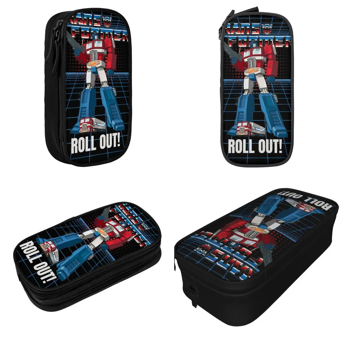 Fashion Autobots Optimus Prime 80s Pencil Cases Pencilcases Pen for Girl Boy Large Storage Bag School Supplies Zipper Stationery