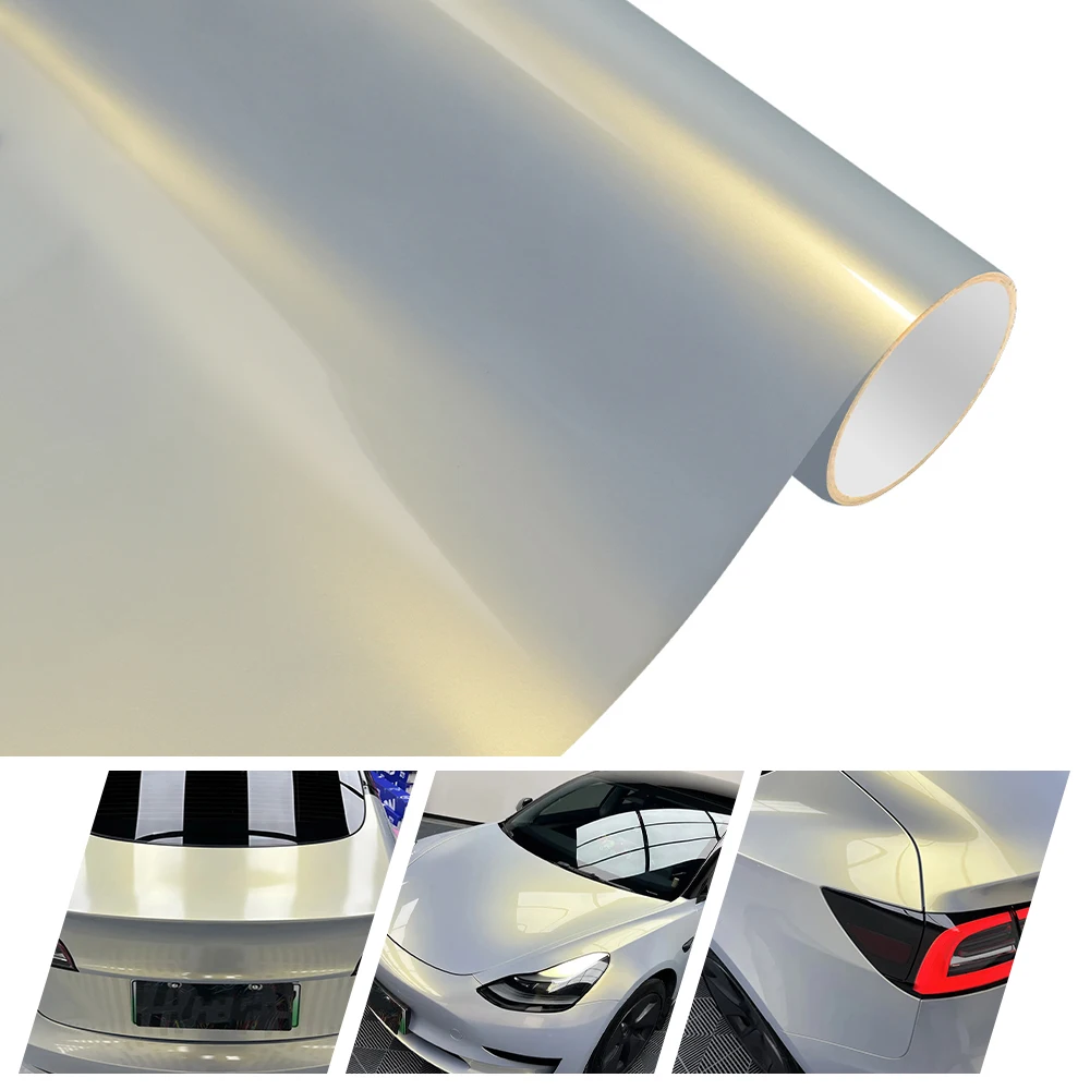 

Car Wrap Vinyl Waterproof Platinum Blue Charm Gold Film Color Change Film SelfAdhesive Decoration Sticker Cover Air Release Foil