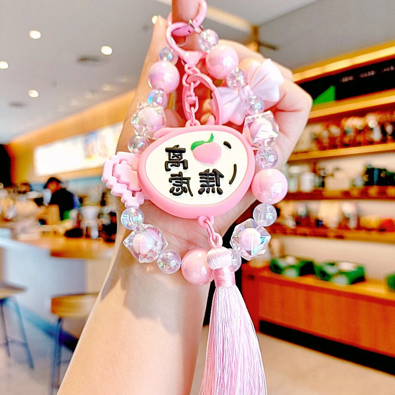 Cute Cartoon Blessing Tassels Keychain Chinese Style Lucky Bag Pendant Decoration Universal Mobile Phone Anti Loss Lanyard Gifts image 5