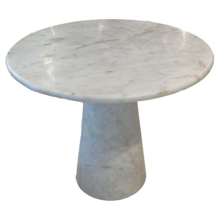 

Luxury Style Italian Living Room Low Height Natural Stone Coffee Table White Marble Table