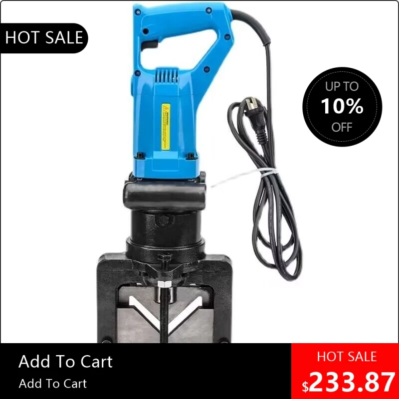 

08170 В наличии: Электрический портативный интегрированный станок для резки уголковой стали JP-60, резка под углом, 1200 Вт