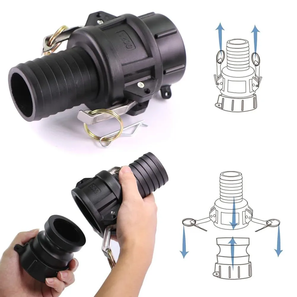 Ibc Tank Adapter 60mm Coarse Thread Cam Lock Fitting And 25mm Hose Connector Replacement Valve Quick Connect Joint Accessories