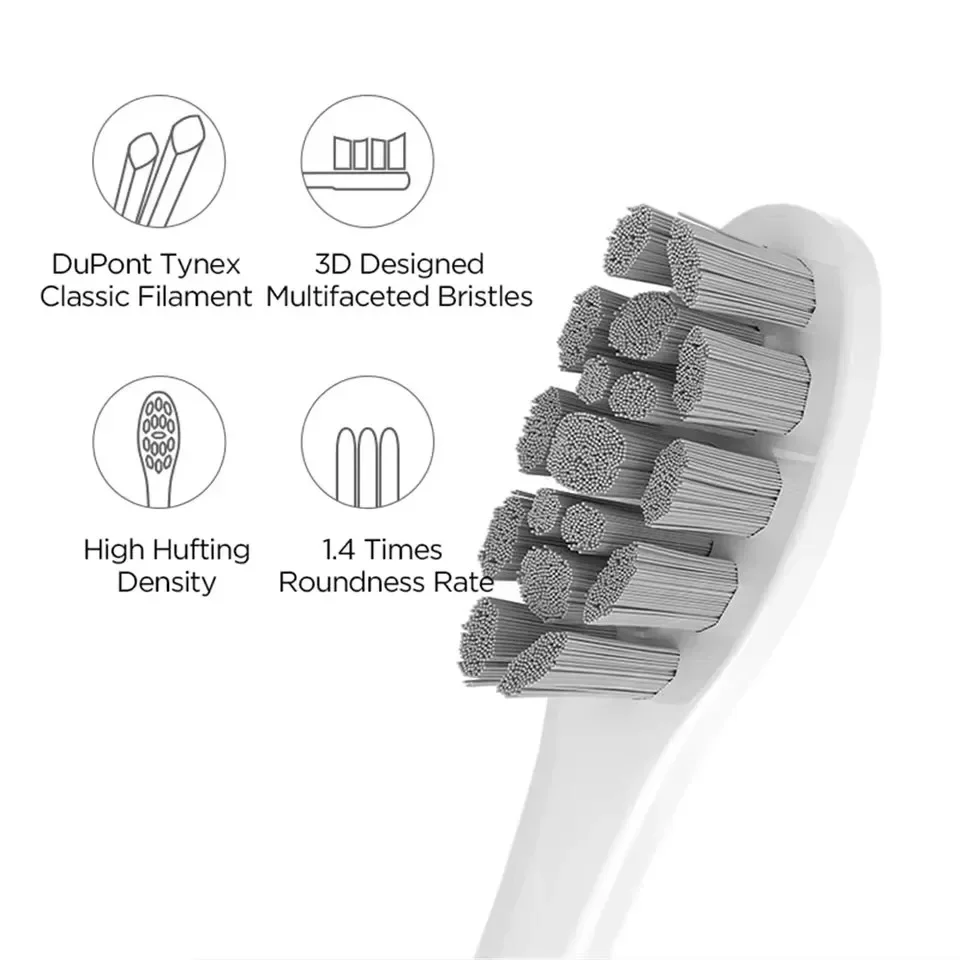 Replacement Brush Heads For Oclean X/ X PRO/ Z1/ F1/ One/ Air 2 Sonic Electric Toothbrush Head DuPont Original Bristle Nozzles