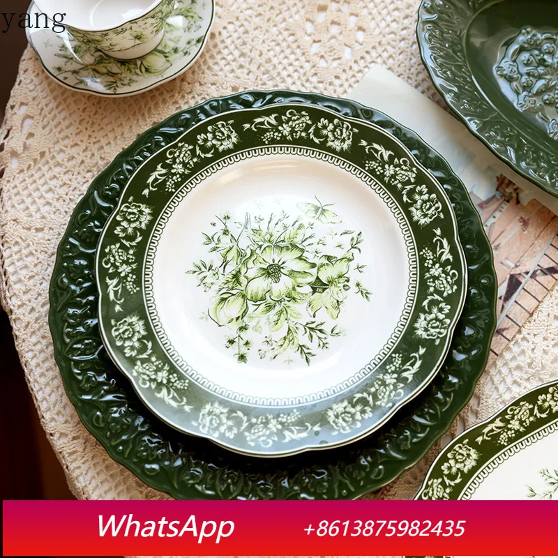 

CX court classical retro garden European ceramic plate