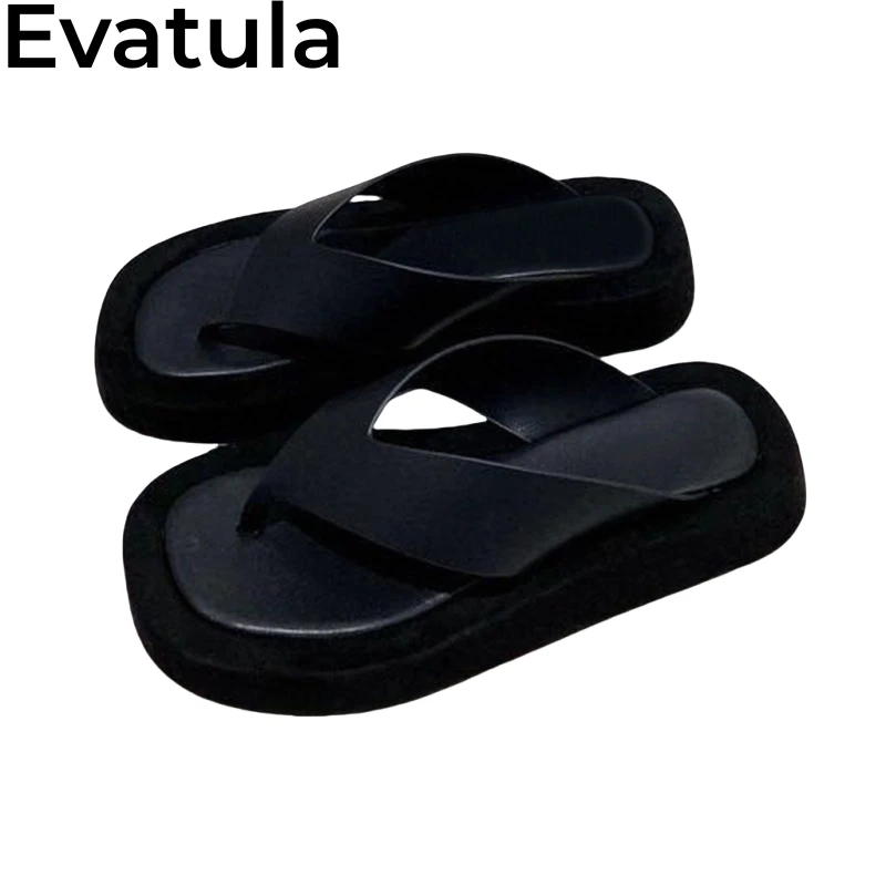 2024 estate Casual tacco piatto infradito donna concisa Clip Toe muli pantofole piatte in pelle vacanze per il tempo libero scivoli da spiaggia Femme