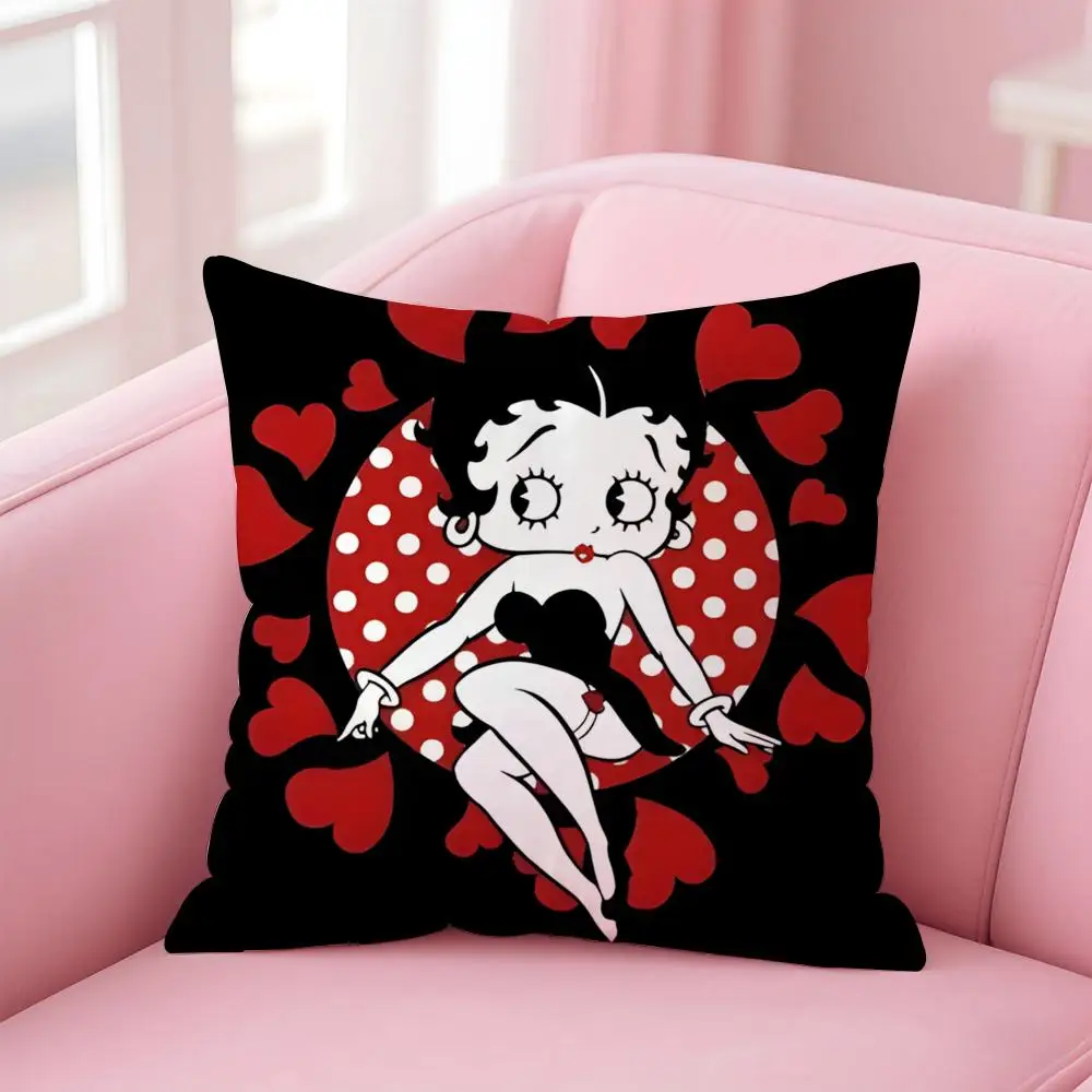Anime B-Betty BoopS Kissenbezug, bequemer wendbarer Kissenbezug, ideal für Auto, Sofa, Schlafzimmer und darüber hinaus – Detail 18
