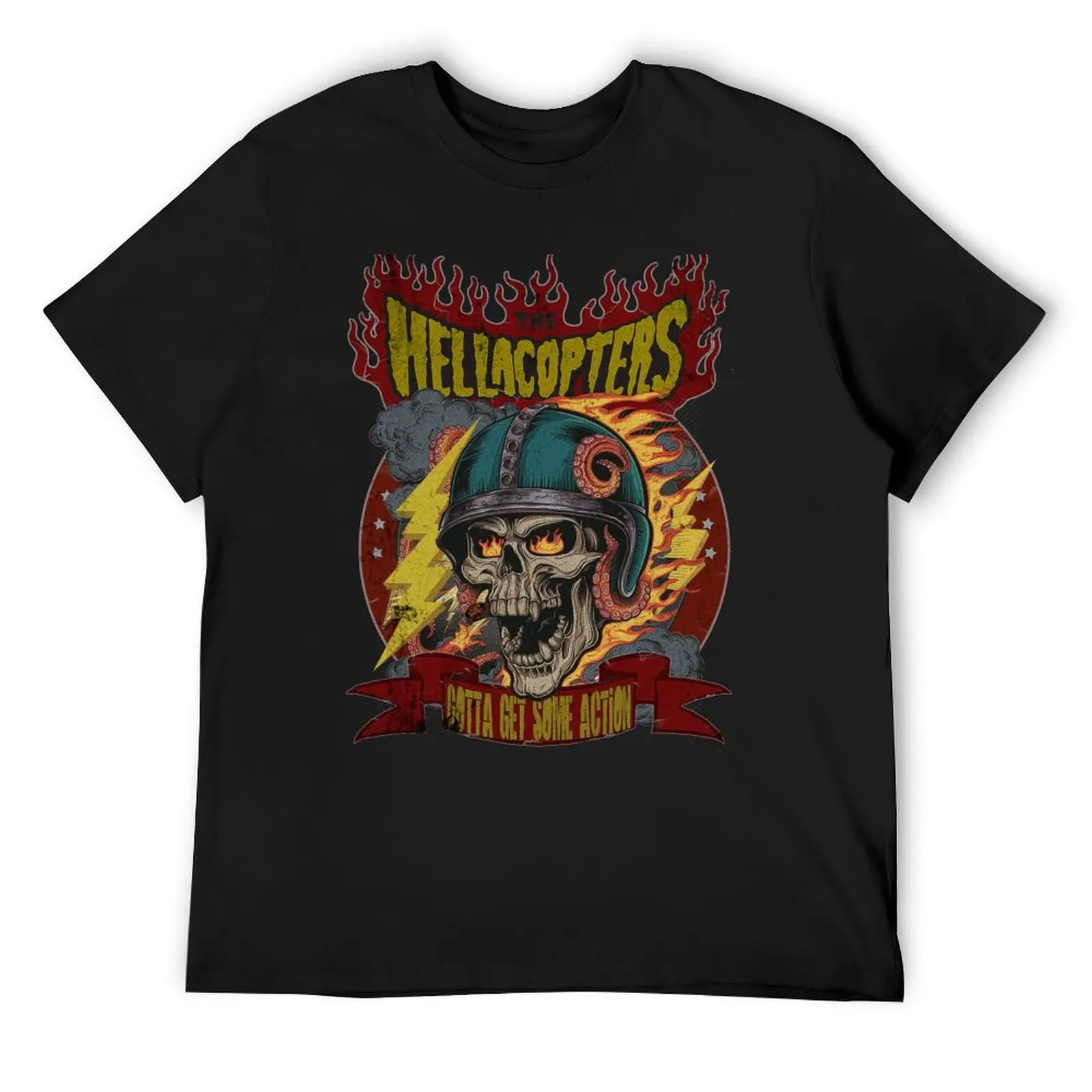 

HELLACOPTERS t shirt T-Shirt custom shirt shirts graphic summer top street wear Men's t-shirt
