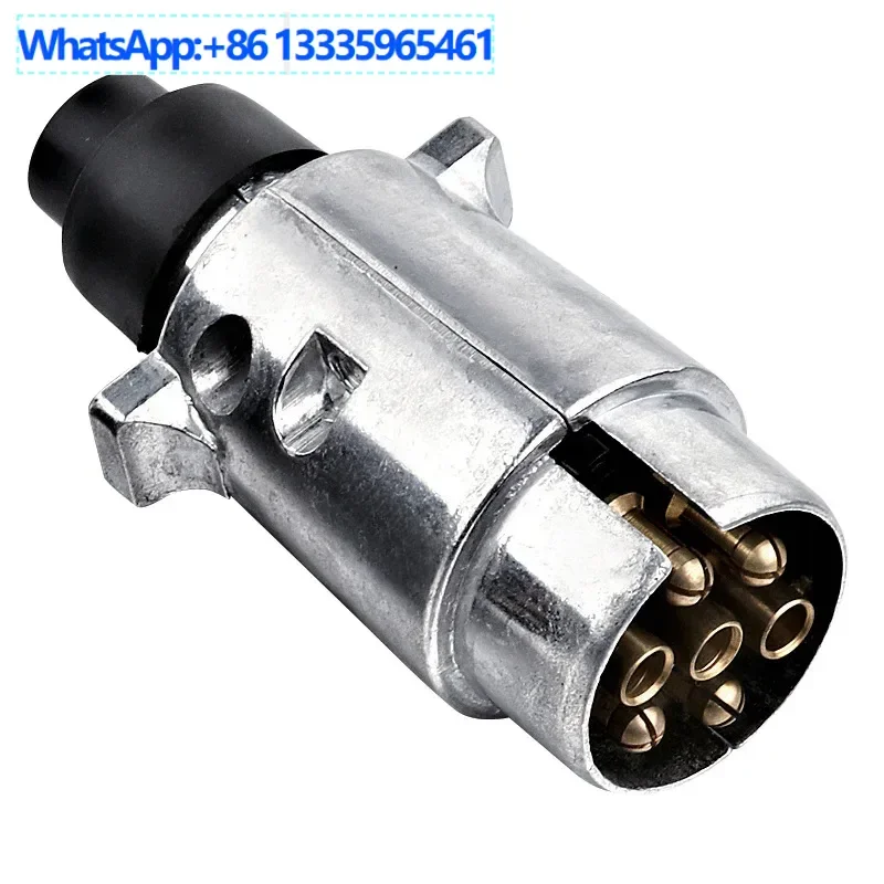 

10PCS trailer RV modification accessories European 7-pin copper pin plug socket power signal connector trailer accessories