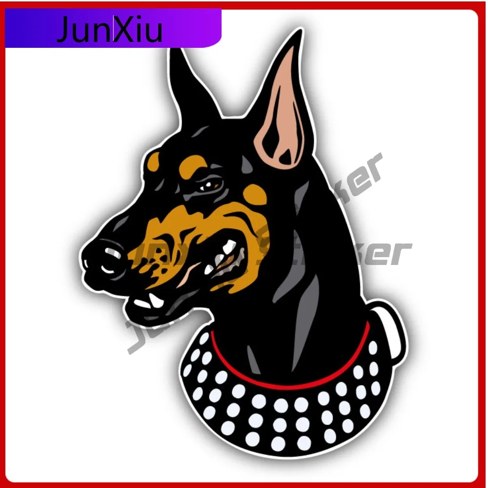 

Doberman Pinscher Dog Cute Premium Waterproof Stylish Car Decal Accessory Vinyl Laptop Window Bumper Auto Exterior Gift Decor
