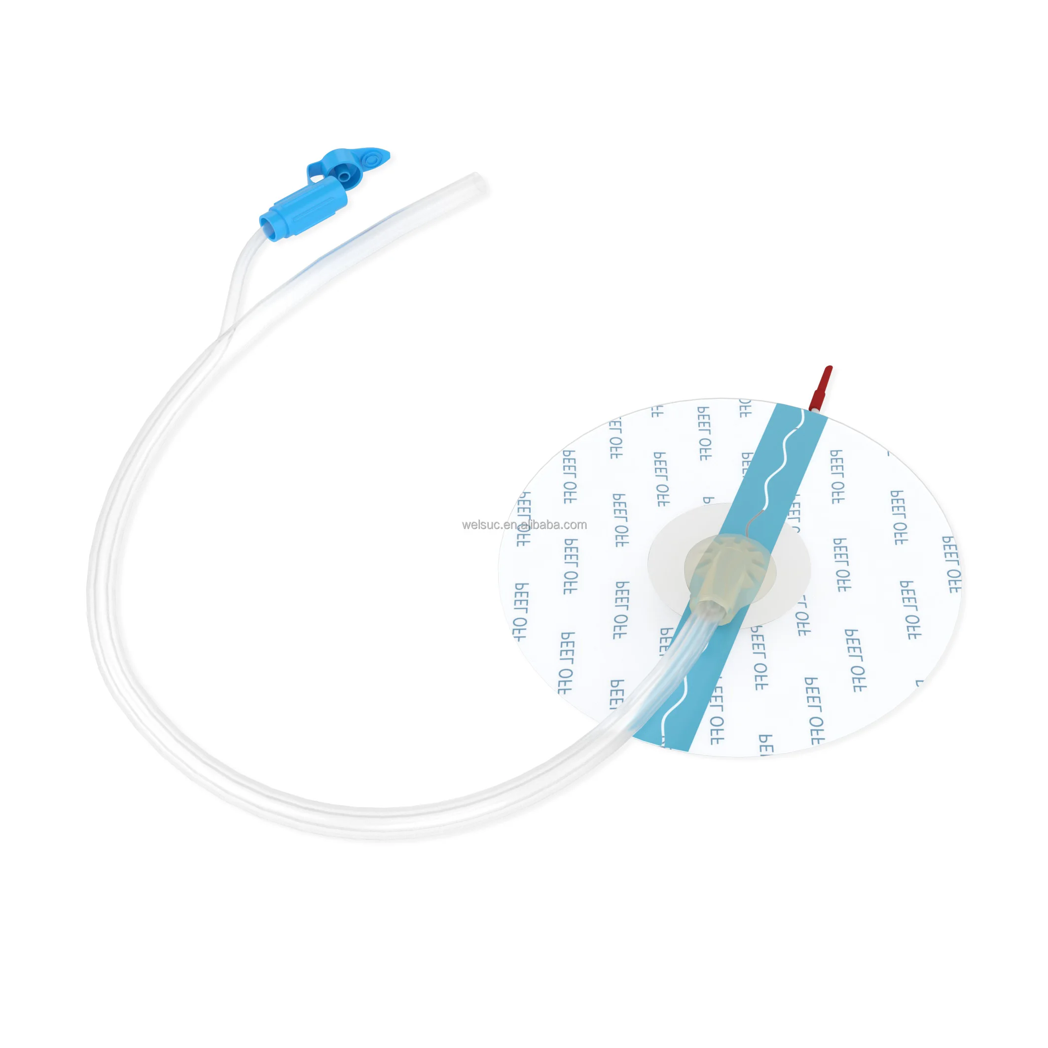 Dostosowana rurka ssąca do terapii rana pod ciśnieniem ujemnym (NPWT) do drenażu w terapii ran