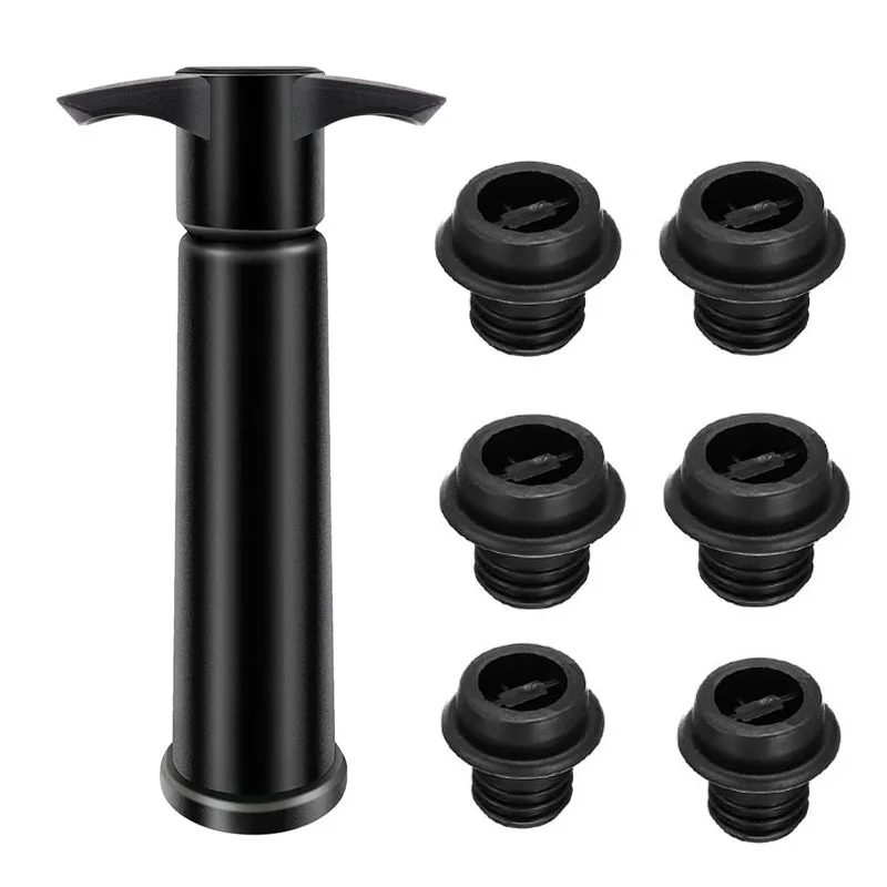 Wine Saver Pump Vacuum Wine Bottle Stoppers with Food Grade Silicone Leak Proof Keep Fresh Suitable for All Standard Wine Bottle