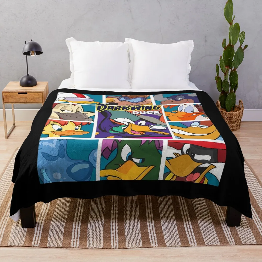 

Duck Darkwing And Friends Throw Blanket Reusable Durable Soft Blanket for All Seasons