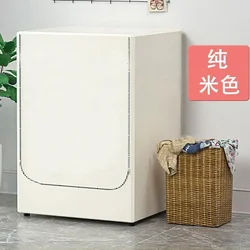 Washing Machine Cover Coated Waterproof Silver Fabric Sunscreen Roller Dustproof Case Funda Lavadora
