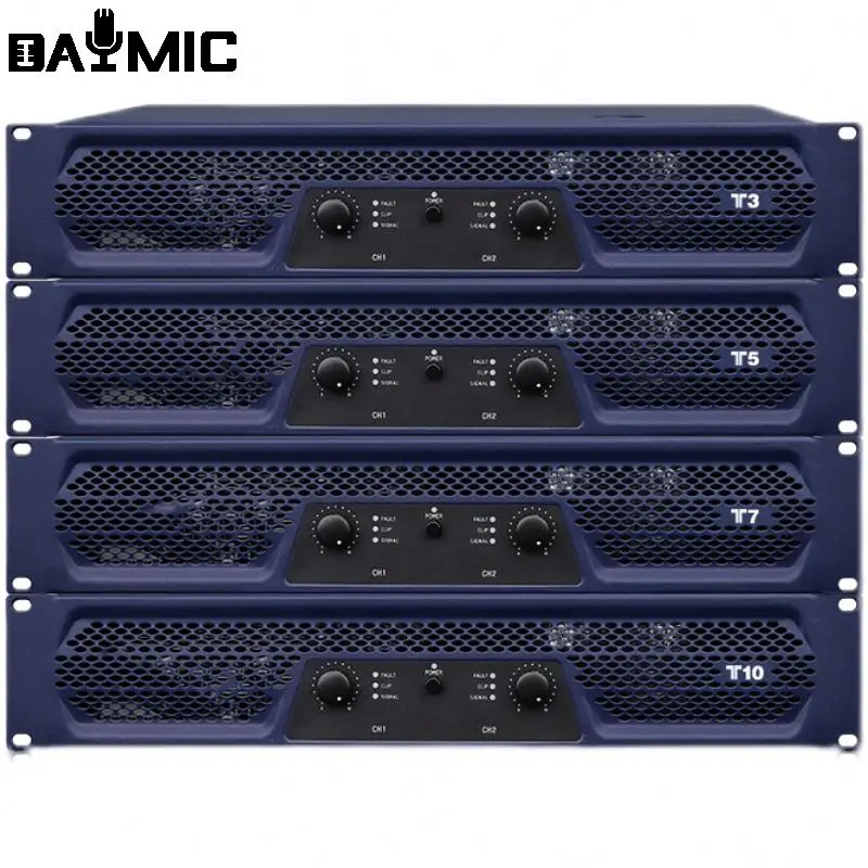 Aoshen T7 2X800w 2-قناة المهنية مكبر كهربائي نظام الصوت PA KTV مرحلة أداء المؤتمر