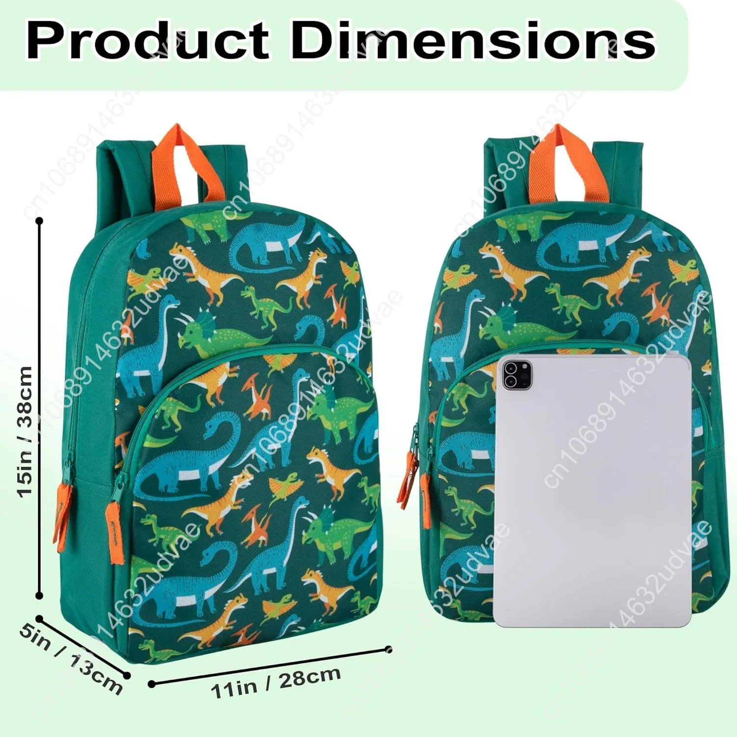 15 Inch Kids Backpacks for Boys & Girls | Preschool, Kindergarten, Elementary School Backpacks with Adjustable, Padded Straps (P