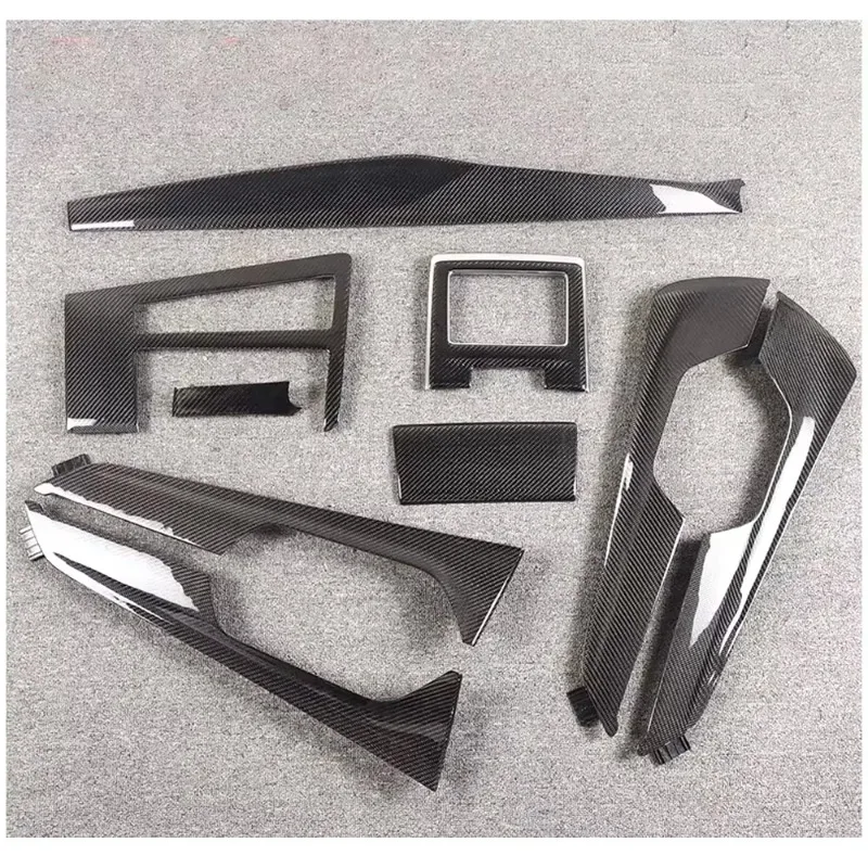 New Real Carbon Fiber Door Handle and Interior Trim for Audi A6 2018-2023 Allroad Avant Trim for 2020-2022