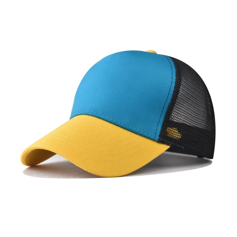2024 New Design 29-color Classic Cotton Mesh Baseball Cap Simple Color Matching Customized Logo Print Team Trucker Baseball Cap