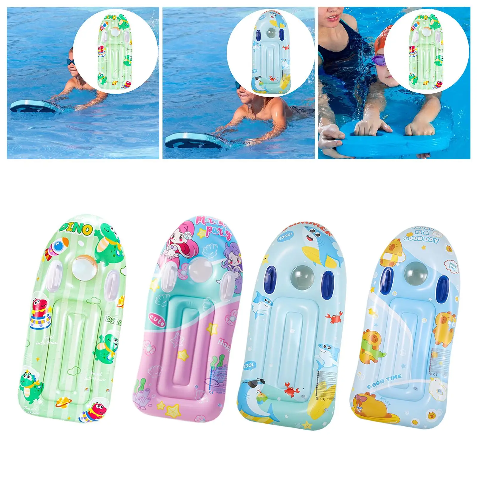 Planche de surf gonflable en PVC, corps de surf pour garçons et filles, vacances pour enfants