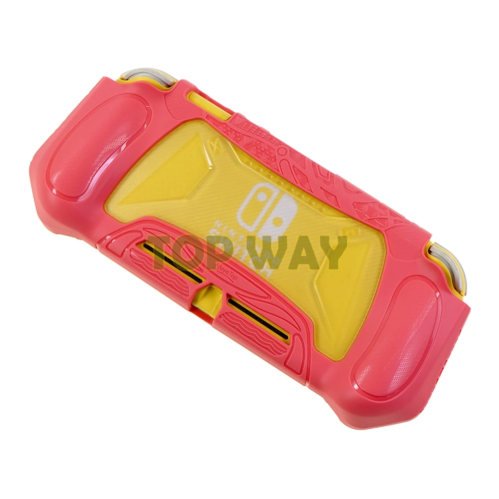 1pc para nintend switch lite volta filme de vidro transparente tpu + material pc capa de pele caso aperto para nintendo switch lite