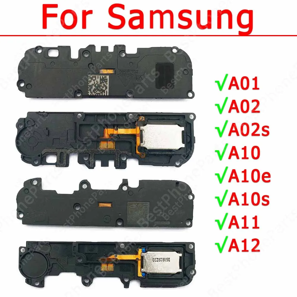 Alto-falante para Samsung Galaxy A01, A02, A02s, A10, A10e, A10s, A11, A12, alto-falante, campainha, campainha, módulo de som, placa Bell