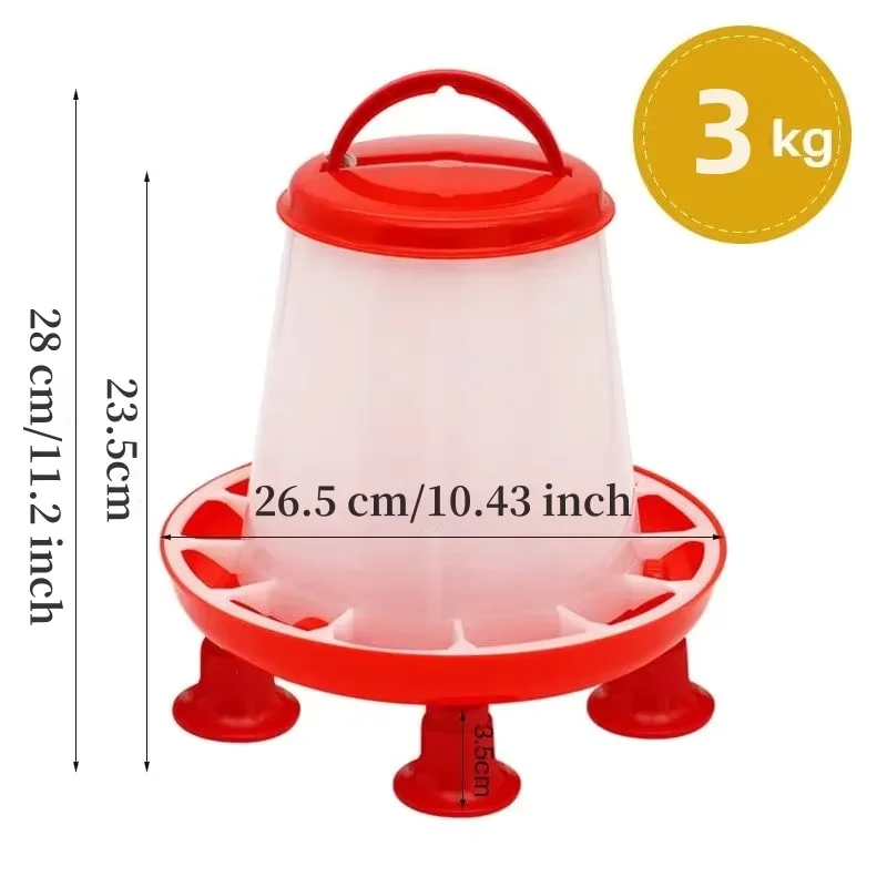 2 pçs 3kg/3l balde automático aves bebedor alimentador de frango barril de água balde de água codorna beber fazenda galinheiro fornecimento de água