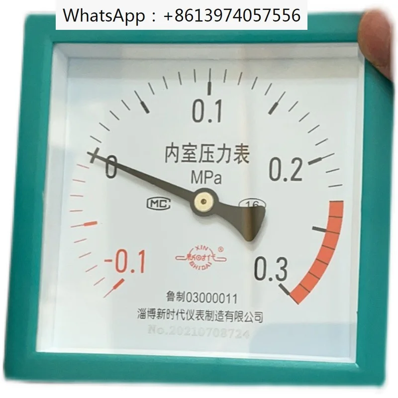 

Pulsating vacuum sterilizer XG1.D new era inner chamber pressure gauge -0.1~0.3mpa