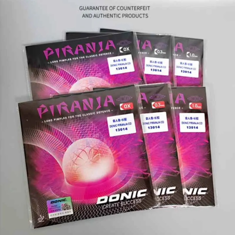 

Donic Piranja CD 13014 table tennis rubber long pimples ping pong rubber table tennis racket soft sponge