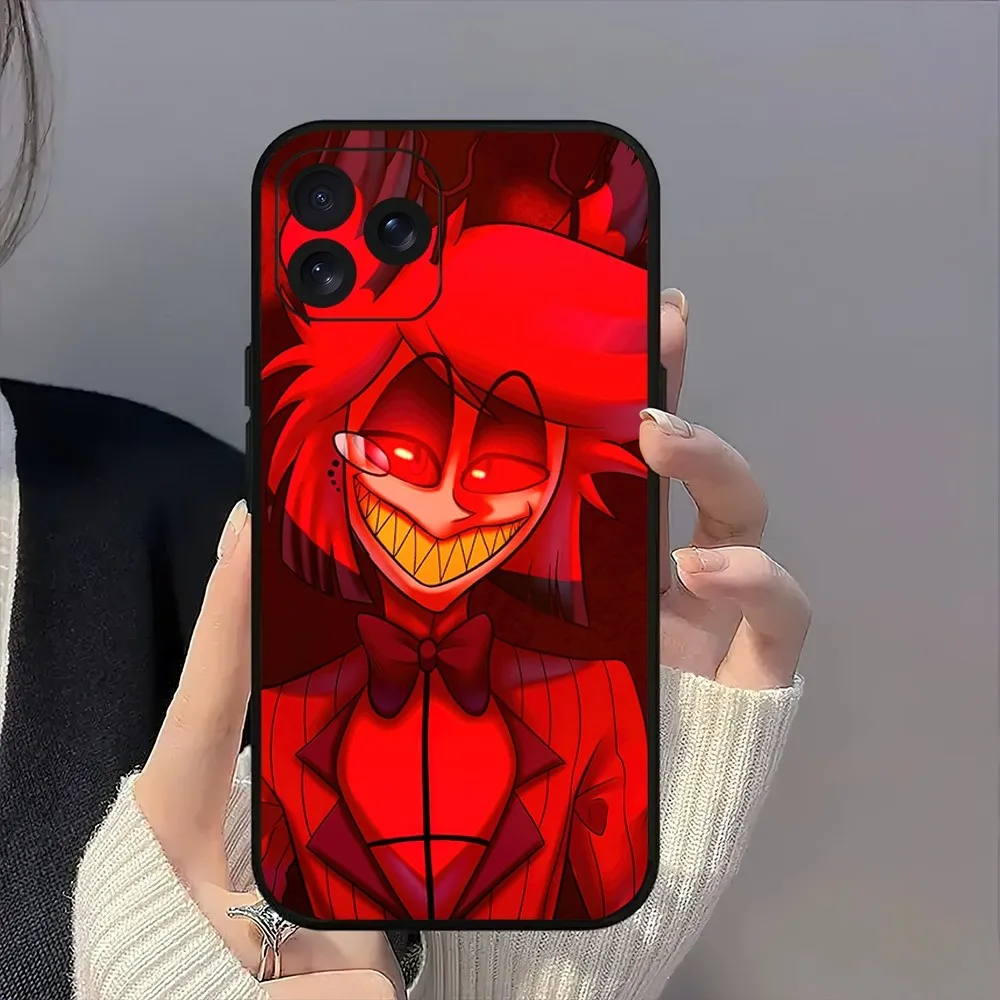 Cartoon H-Hazbin H-Hotel Cool Alastor Phone Case For iPhone 8 14 15 13 12 11 Mini X Xr XS Pro MAX Plus Shell image 6