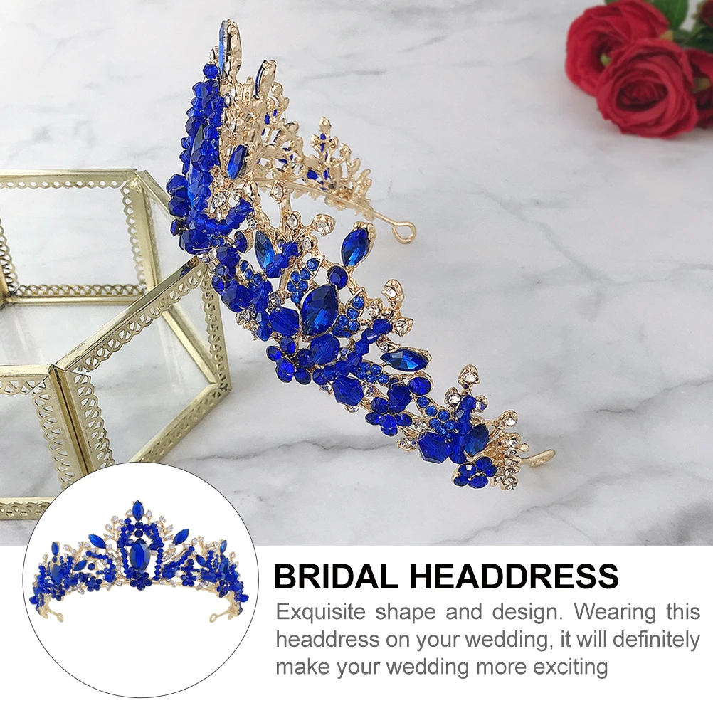 

1pc Crystal Crown Bridal Rhinestone Headdress Comfortable Sparkling Wedding Bridesmaid Hair Accessories Fashion
