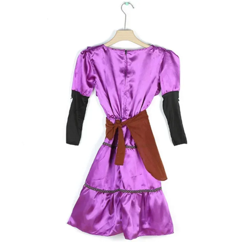 CoCo Mama Imelda Cosplay Costume Girls Skeleton Dresse Music Dreaming Around Halloween Party Fancy Dress For Kids Purple M51