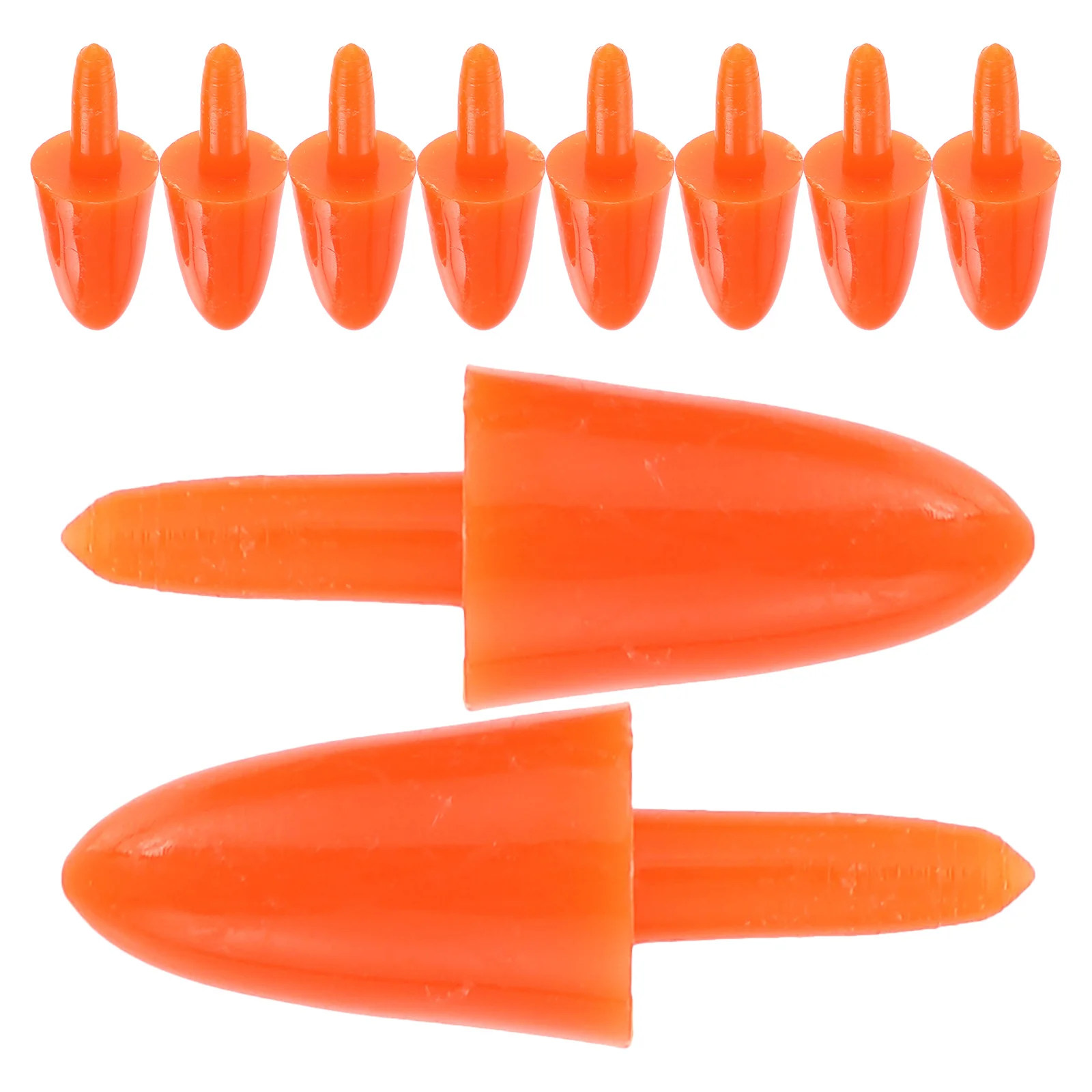 

400Pcs Mini Plastic Snowman Nose Red Craft Replacement Parts for DIY Christmas Decorations Festive Holiday Ornament Supplies