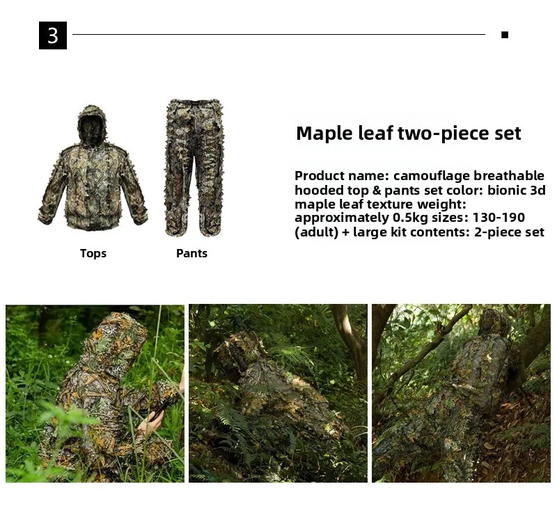 3D Leafy Camouflage Hunting Suit 6