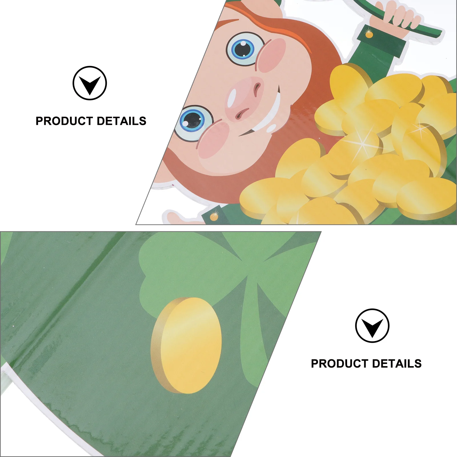 

1 pc St. Patrick'S Day Garden Stake Yard Sign Lawn Decoration Party Supplies Holiday Ornament Outdoor Decor Polypropylene Hollow