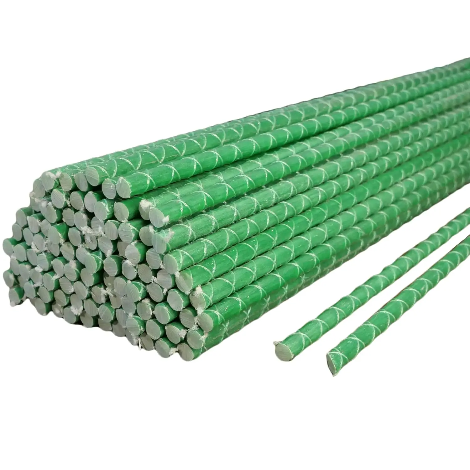 

7 Ft Fiberglass Eco Friendly Garden Stakes 100 Pack (Height/Quantity Options) - Durable Lightweight, Tomato, Tree,, Customized